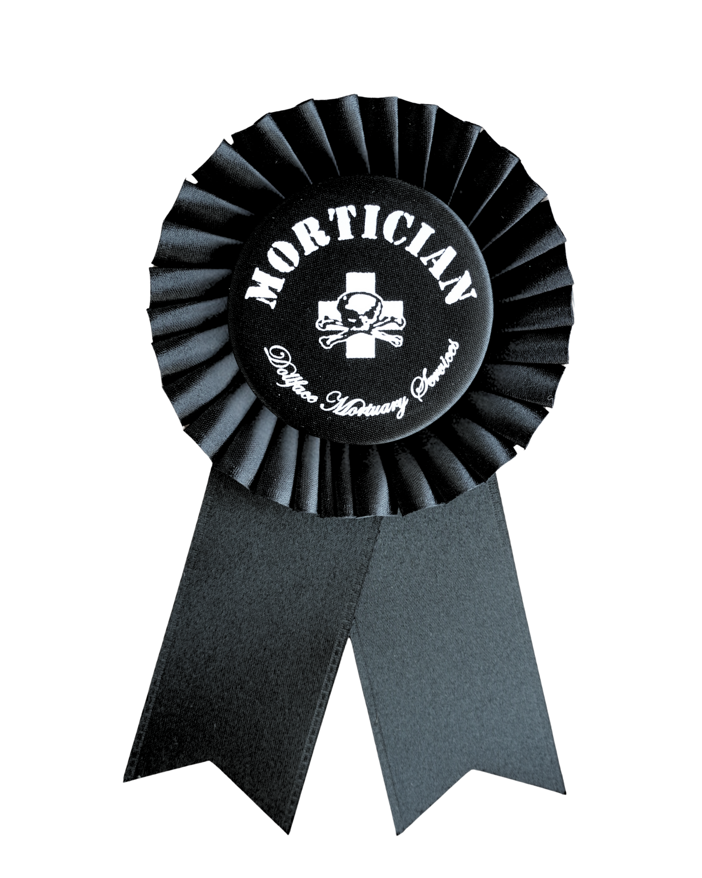 Mortician Rosette Ribbon