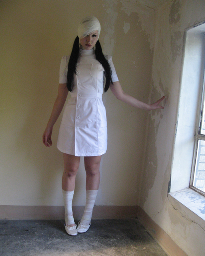 Requiem Nurse Dress in White