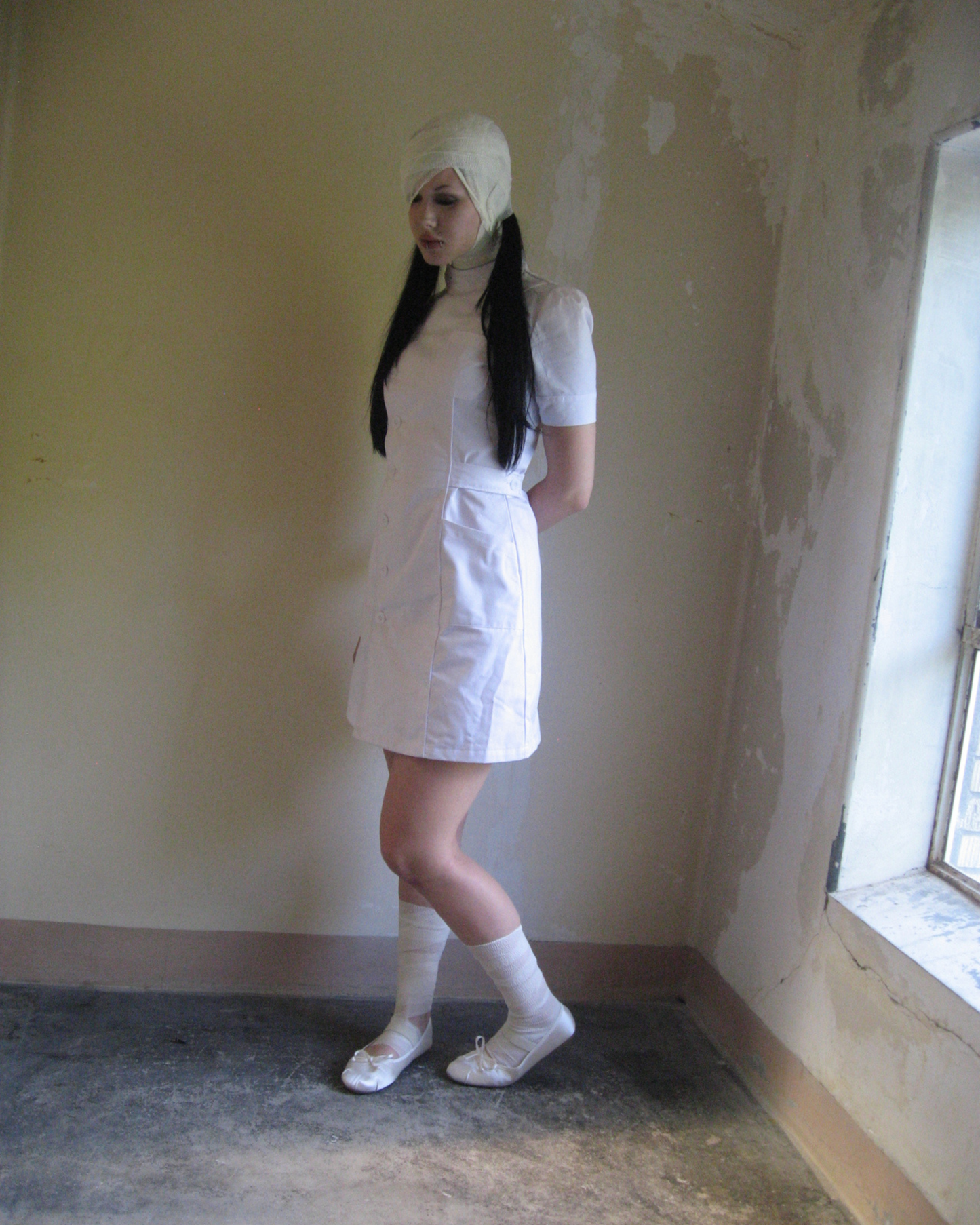 Requiem Nurse Dress in White