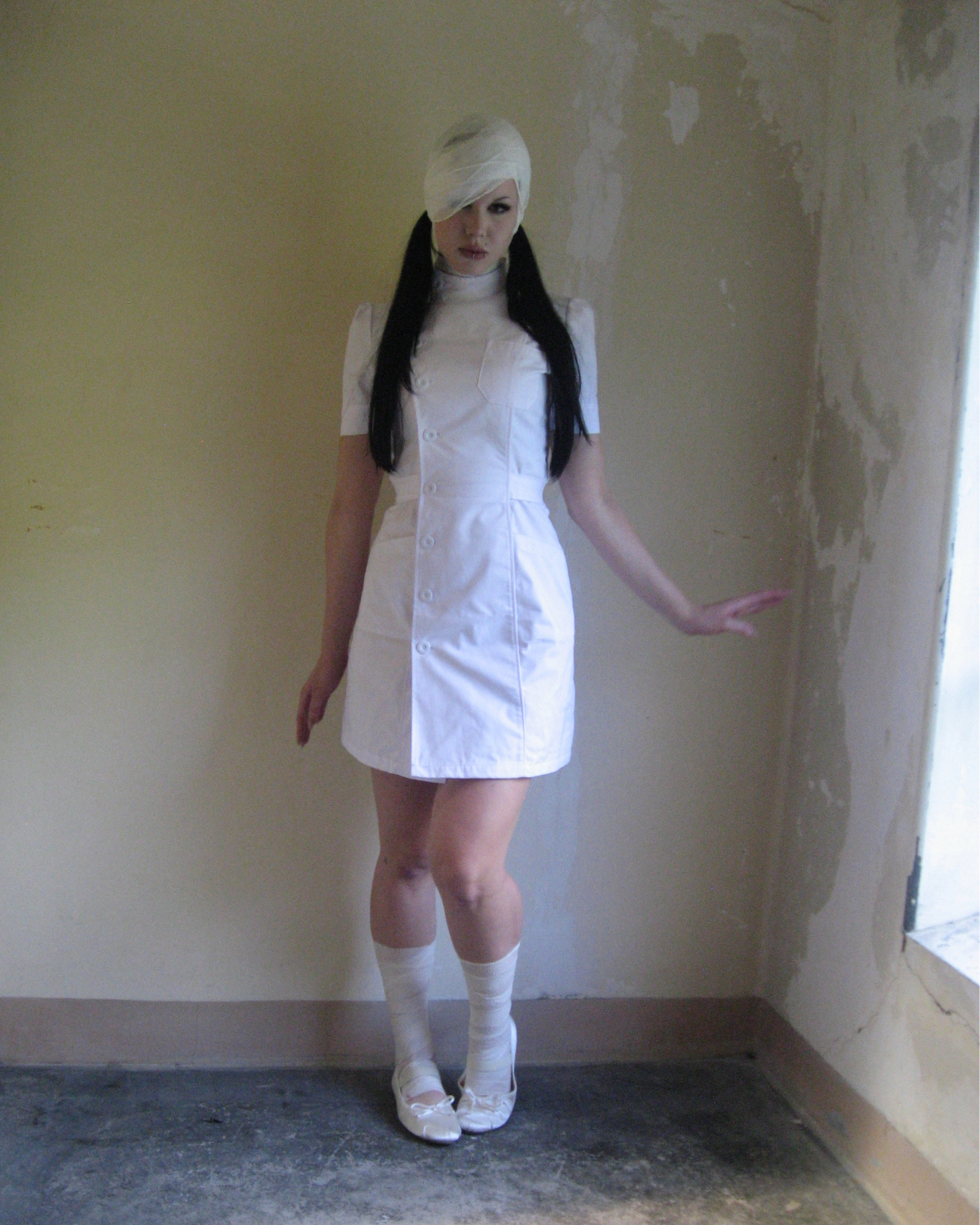 Requiem Nurse Dress in White